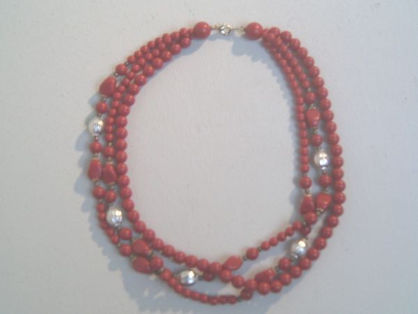 Dreireihiges Art Deco-Collier