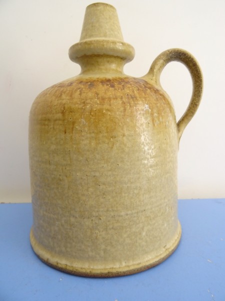 Rudi Stahl jug vase with handle studio pottery 70s
