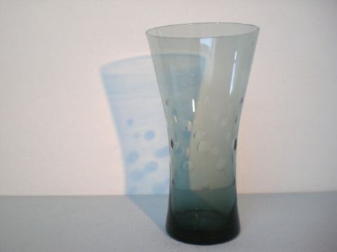 Diabolo vase with lense cut - Wilhelm Wagenfeld
