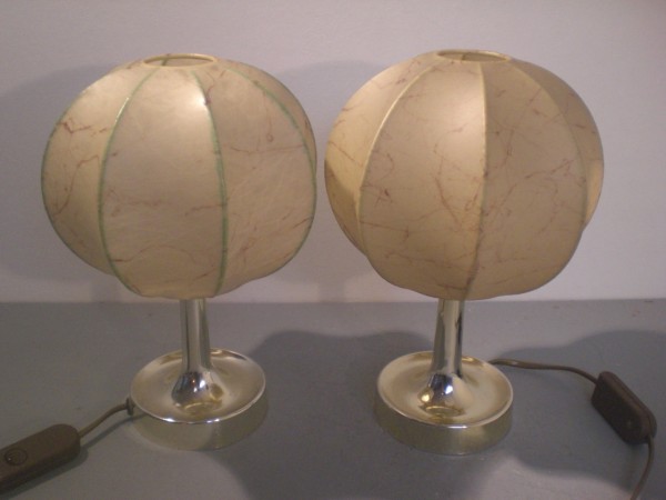 Two mid-century lamps - COCOON style