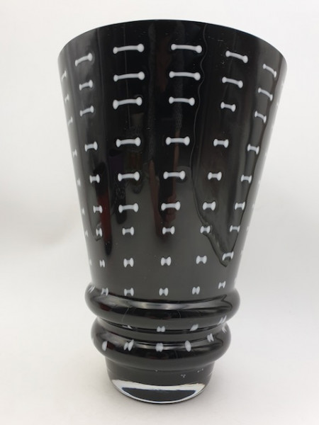 Rosenthal Studio Line - huge glass vase in black & white designclassics24