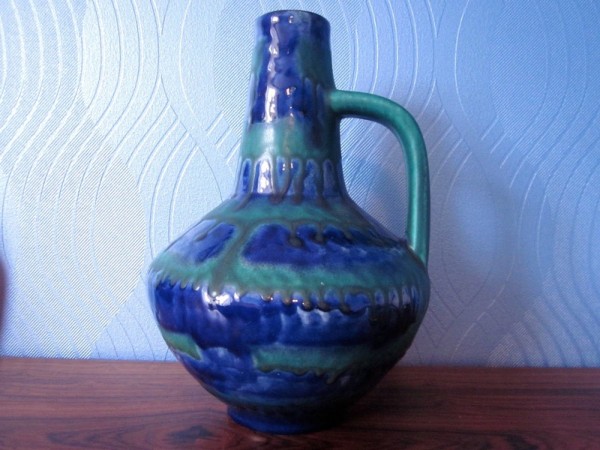 Carstens WGP tall German vase ceramic pitcher jug 70s