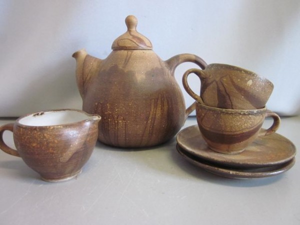 Studio art pottery coffee set - Gerhard Liebenthron