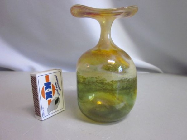 Studio art glass vase - Karl Schmid