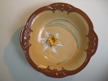 Hand-painted Art Noveau bowl - Dassler Munich