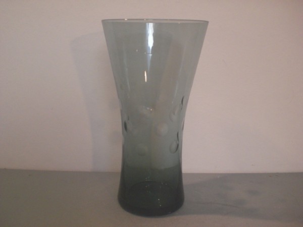 Diabolo vase with lense cut - Wilhelm Wagenfeld
