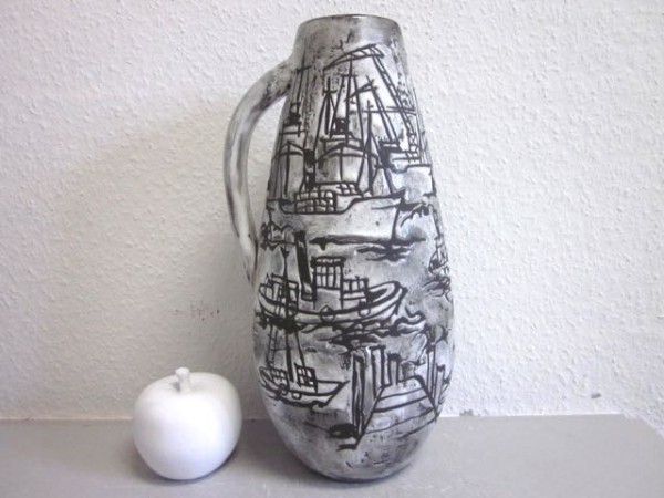 Gustav Spörri / Schaffhausen - tall studio vase 1960s