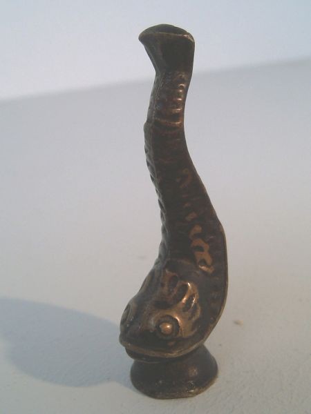 Kleiner Gluttöter 'Fisch' Wiener Bronze