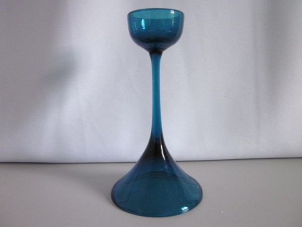 Tall blue WMF candleholder - design Cari Zalloni