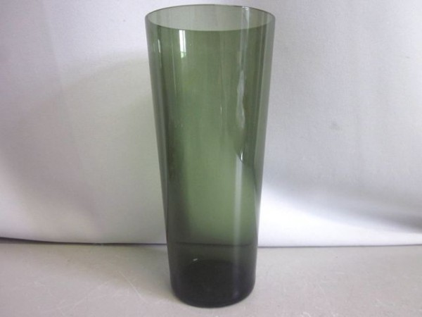 Green art glass vase - 60s